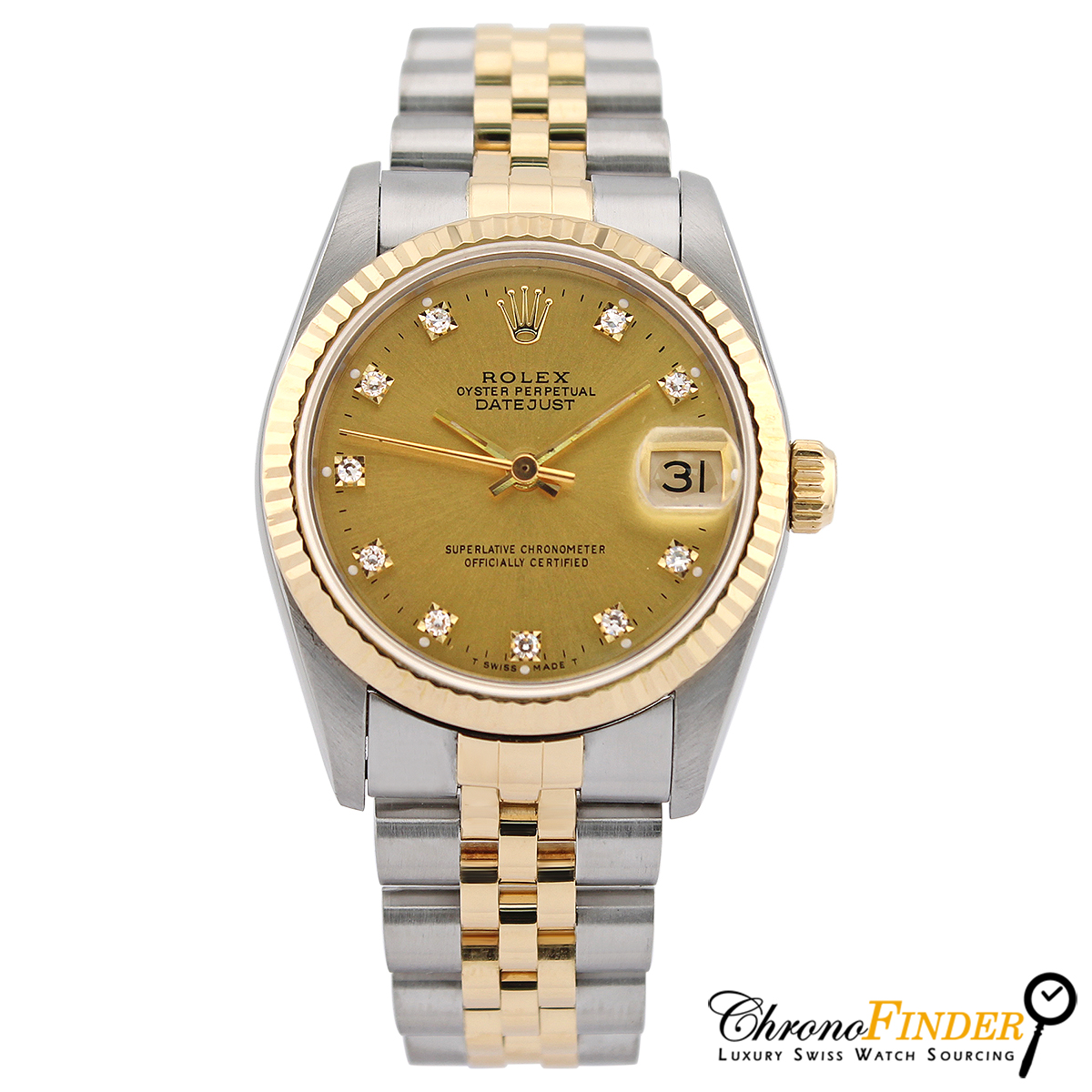 Datejust 31 Midi 68273 (Champagne Diamond Dial) — 5