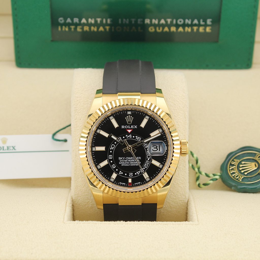 Sky-Dweller 326238 (Black Dial) Oysterflex — 5