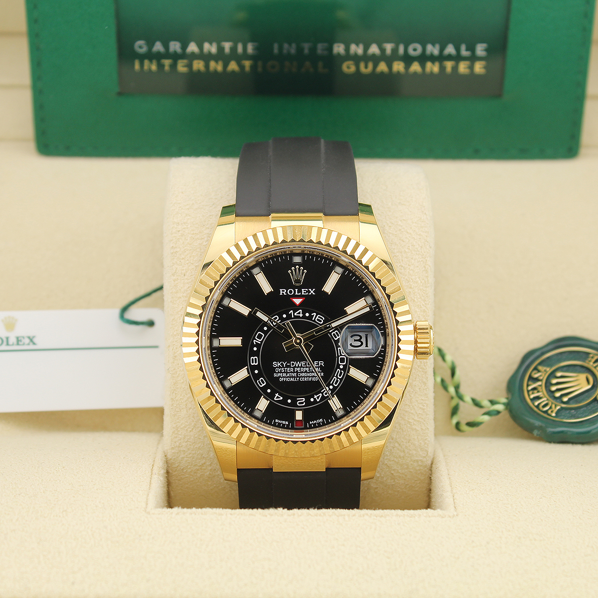 Sky-Dweller 326238 (Black Dial) Oysterflex — 5