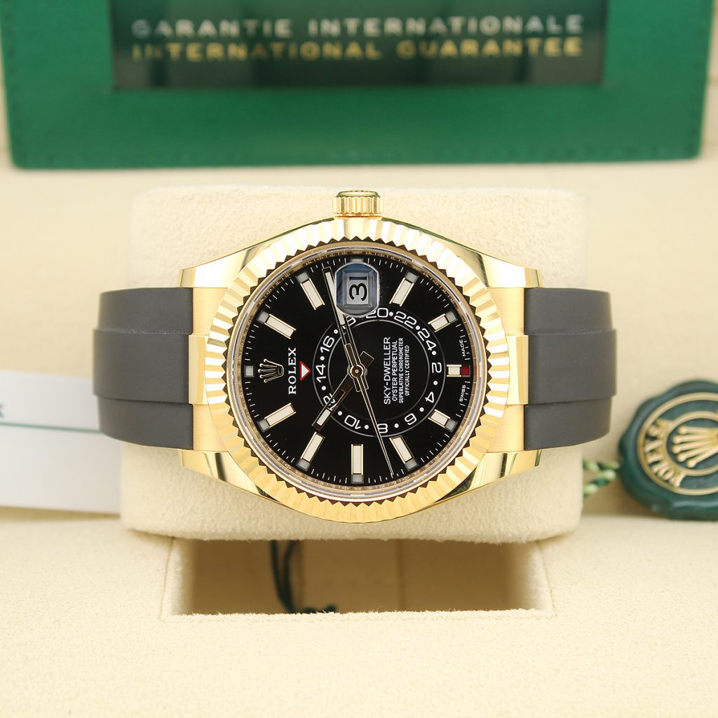 Sky-Dweller 326238 (Black Dial) Oysterflex — 8