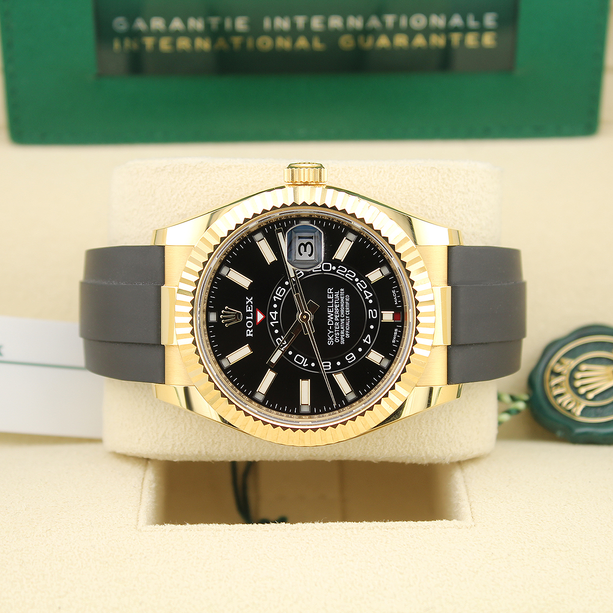 Sky-Dweller 326238 (Black Dial) Oysterflex — 8