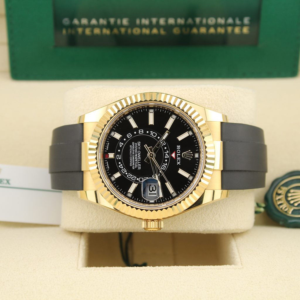 Sky-Dweller 326238 (Black Dial) Oysterflex — 9