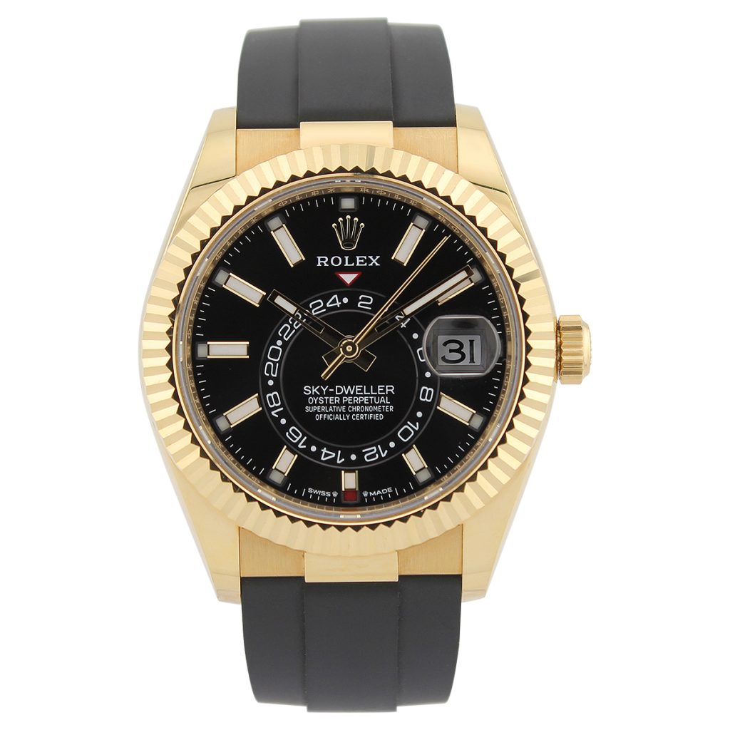Sky-Dweller 336238 (Black Dial) Oysterflex — 5