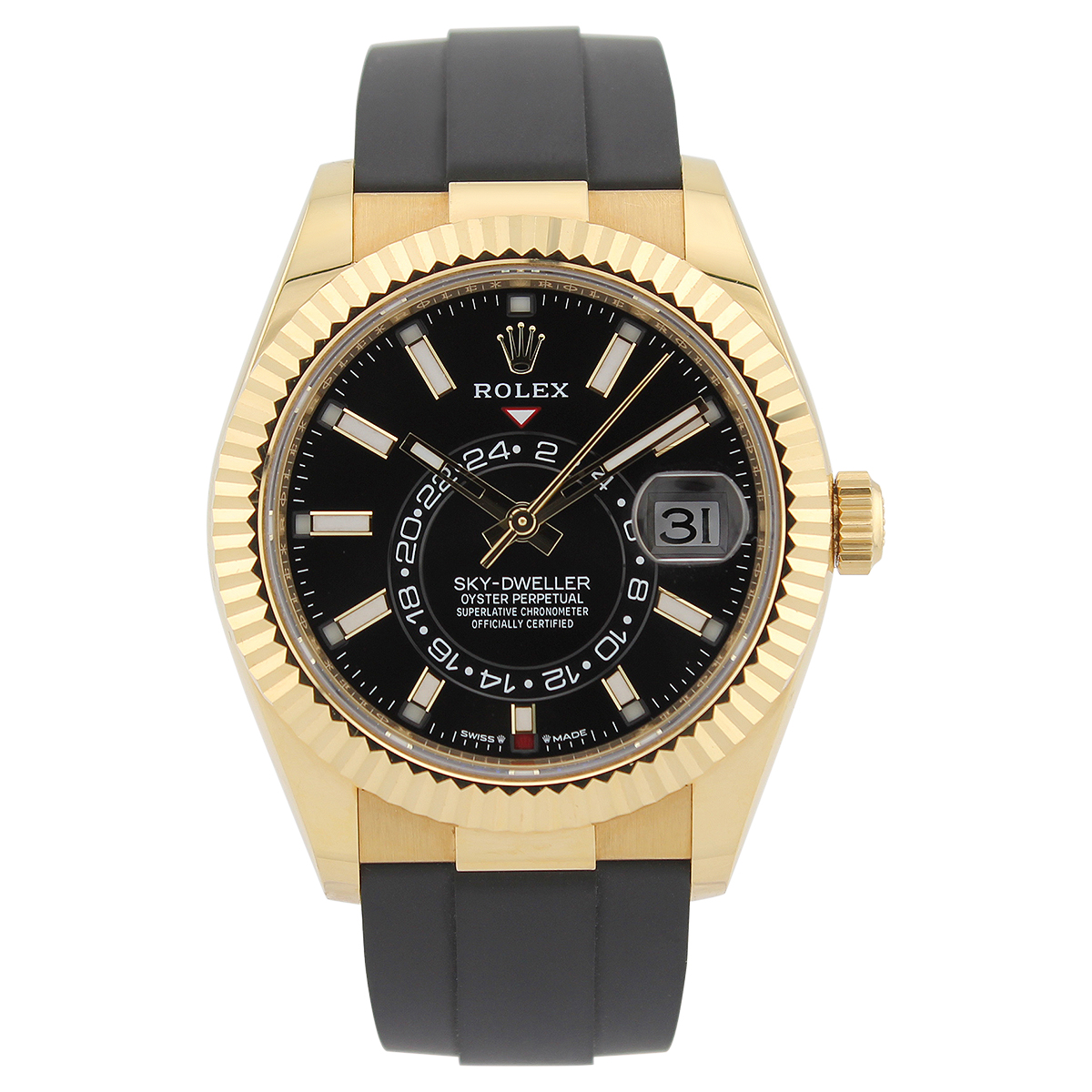 Sky-Dweller 336238 (Black Dial) Oysterflex — 5