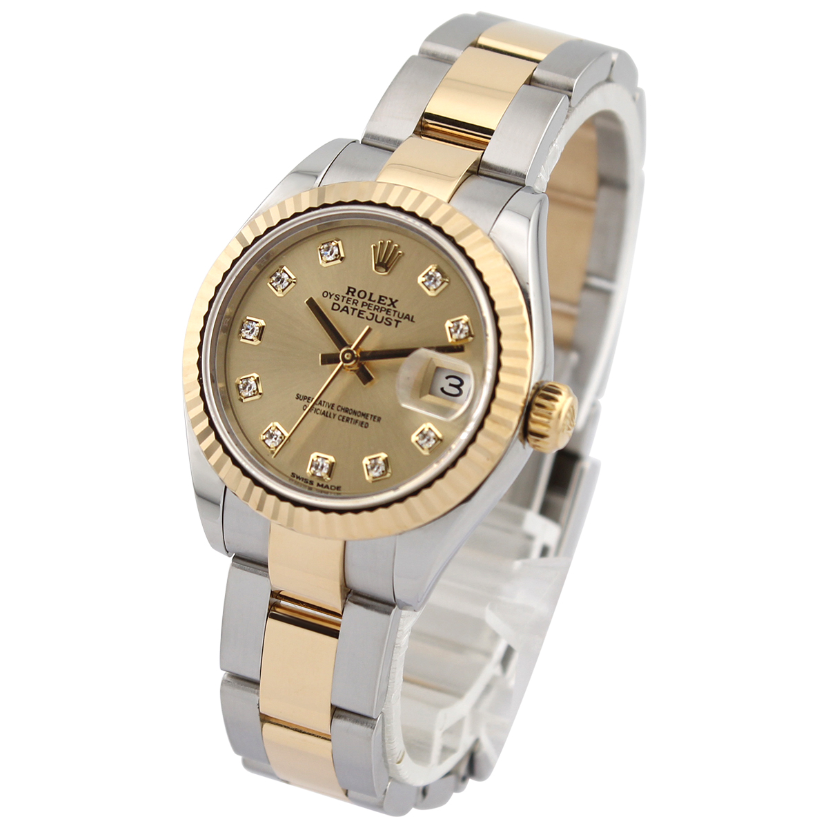 Lady Datejust 28 279173 (Champagne Diamond Dial) Oyster — 2