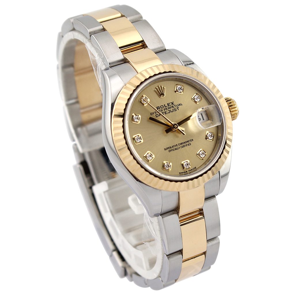 Lady Datejust 28 279173 (Champagne Diamond Dial) Oyster — 4