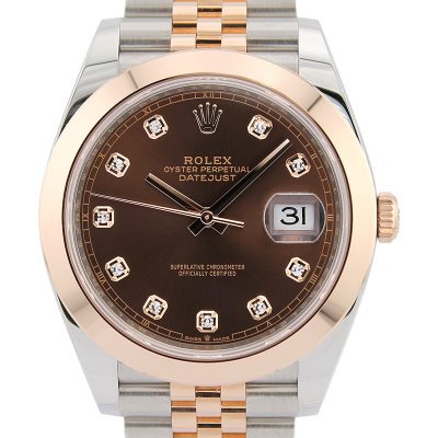 Rolex Datejust 41 126301 Chocolate Diamond Dial