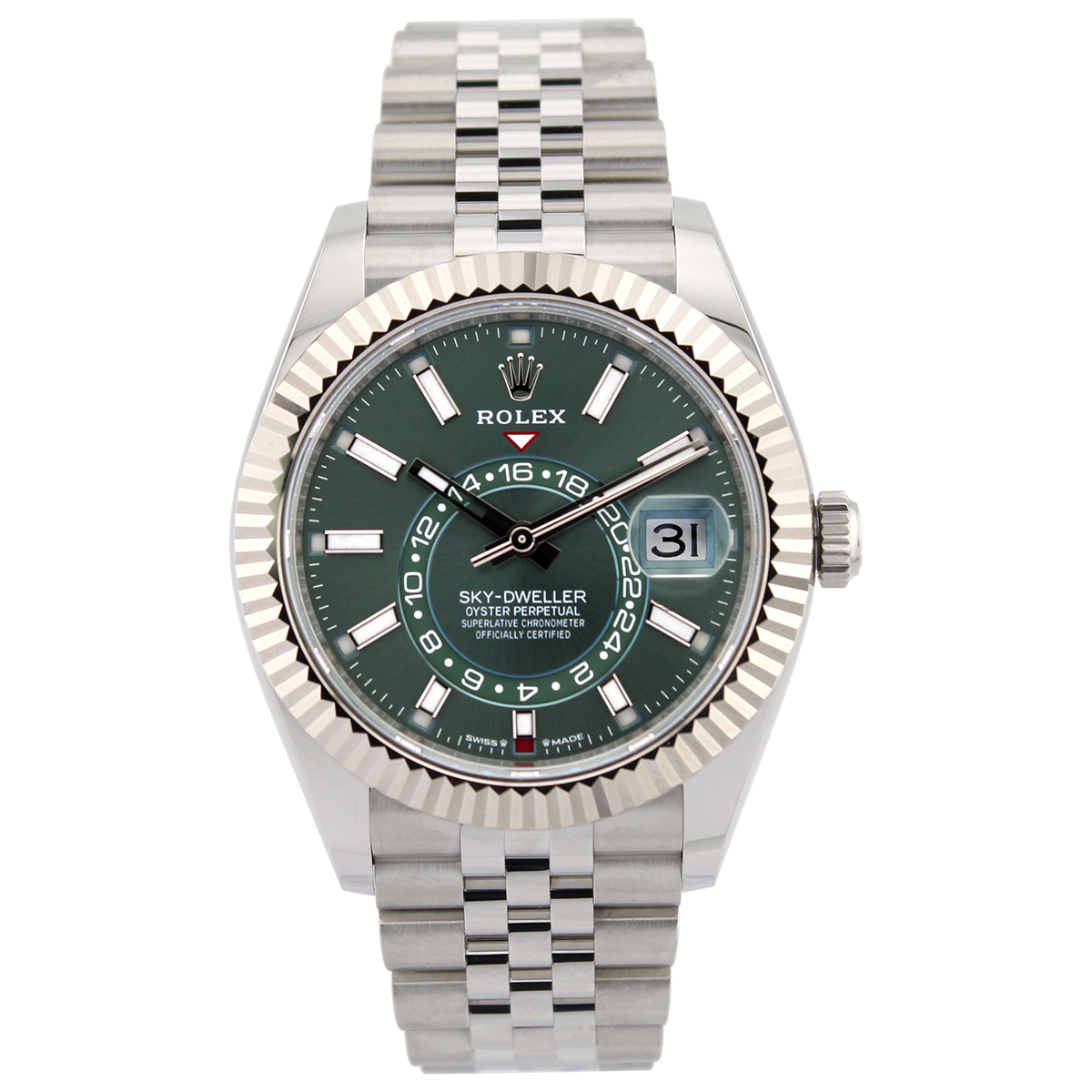 Sky-Dweller 336934 (Mint Green Dial) Jubilee Unworn — 5