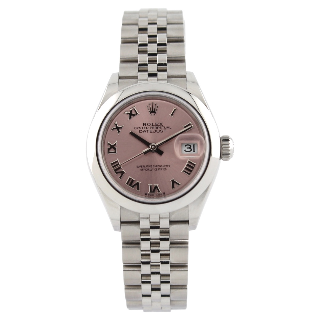 Lady Datejust 28 279160 (Pink Roman Numeral Dial) Jubilee — 5
